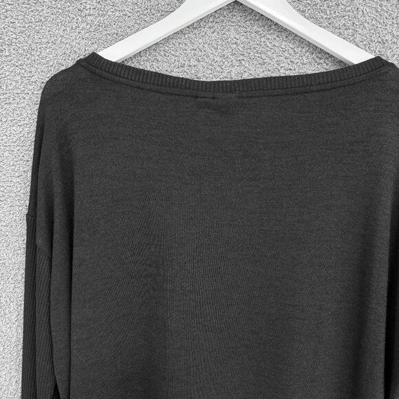 GAP Oversized Softspun Boatneck ribbed sleeve top - Picture 6 of 8
